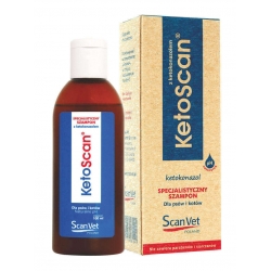 KetoScan ScanVet szampon 100ml na łupież i grzybicze zapalenia skórne